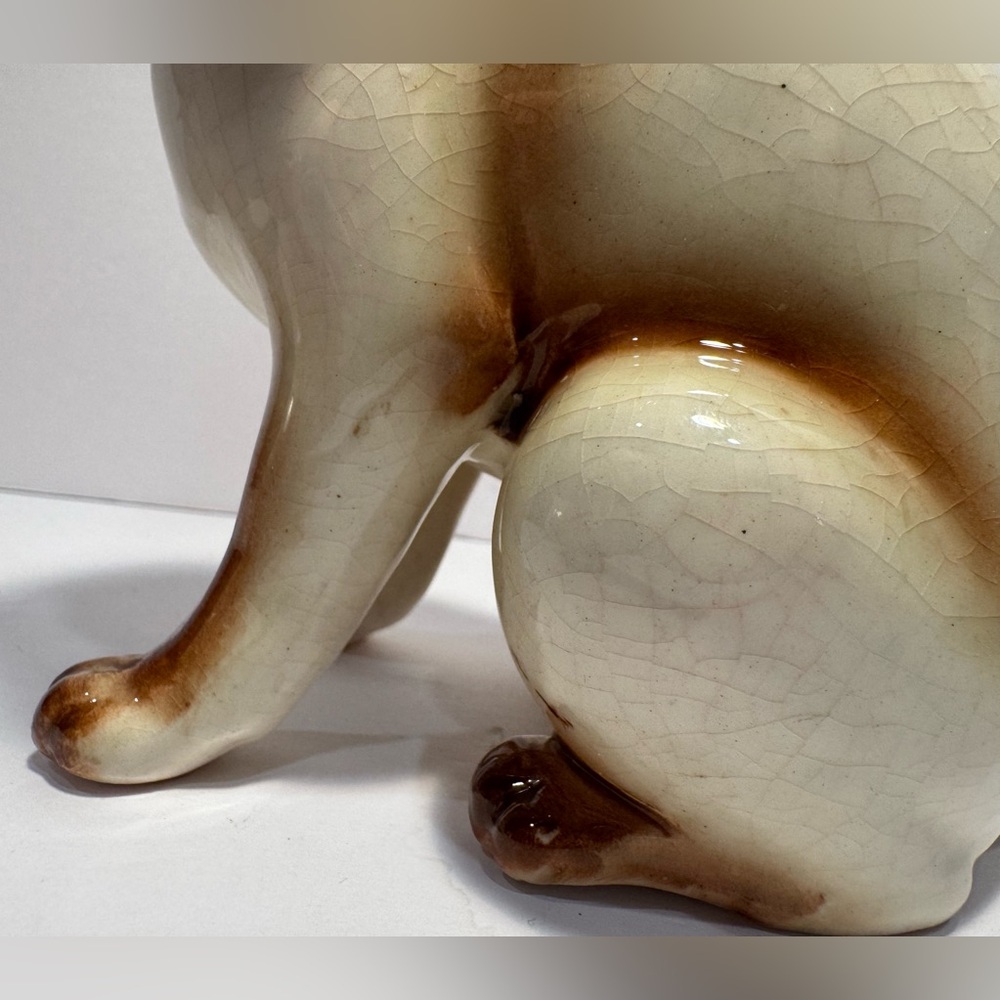 MCM Vintage Ceramic Standing Siamese Cat Figurine - Picture 10 of 16